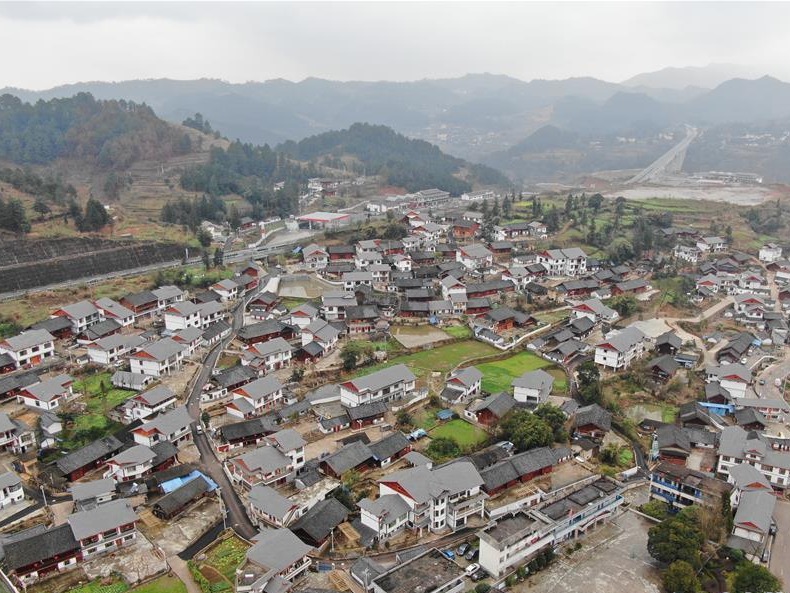 俯瞰贵州乡村美景
