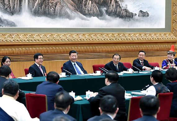习近平参加甘肃代表团审议