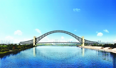 江汉七桥主桥开始架梁施工
