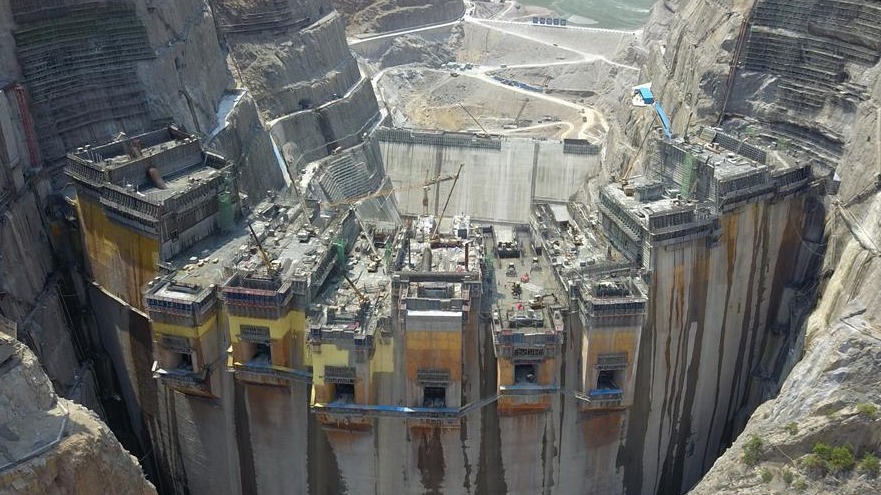 鄂企参建的乌东德水电站建设如火如荼