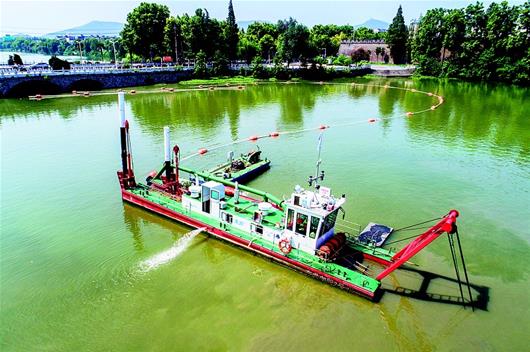 新型环保工艺助襄阳护城河改善水质