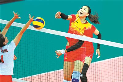 中国八一女排两连胜 李盈莹斩获全队最高18分
