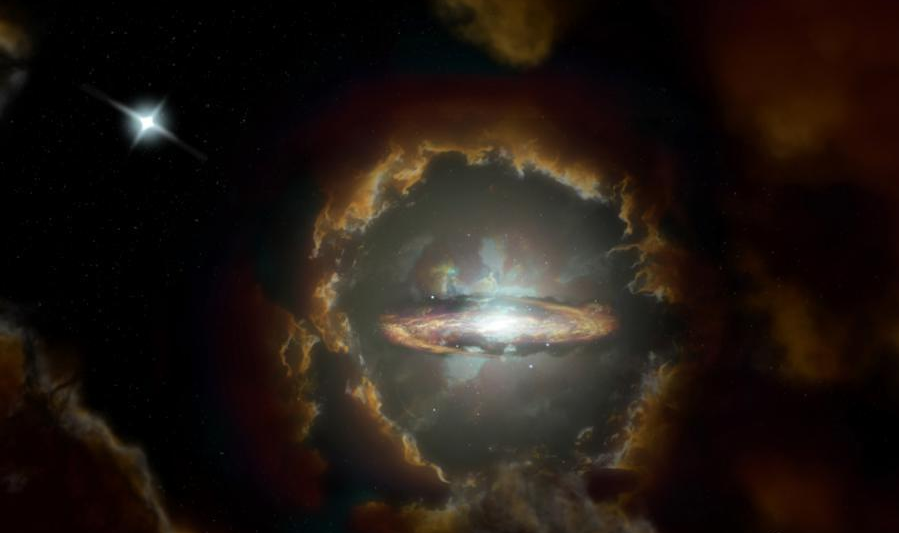 宇宙大爆炸15亿年后形成大质量旋转星系盘被发现