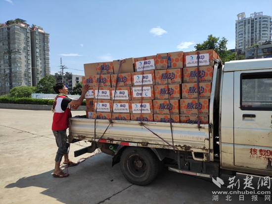 |抗洪救灾物资抵黄 黄石港区红十字会当天发放完毕