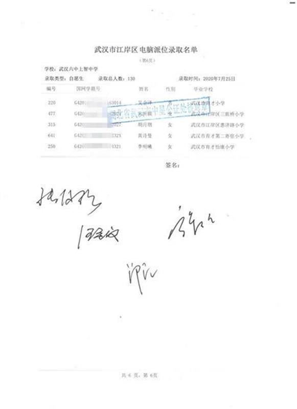 |3677人报名、476人“中签”，江岸区民办初中小升初电脑摇号结果出炉