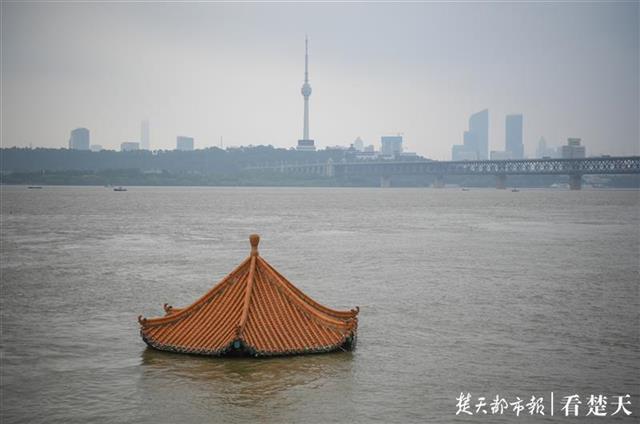 |黄花矶凉亭成“标尺”，长江水位降了