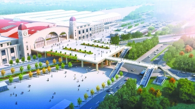 |汉口火车站北广场开工建设 将有效缓解周边交通压力