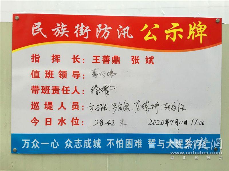 |水位超2016年 武汉龙王庙防汛人员24小时不间断巡查值守保安全