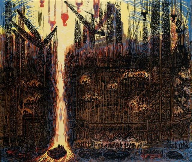 |武汉工业版画有多牛？明天直播“日新月异—武汉美术馆藏工业版画作品展”