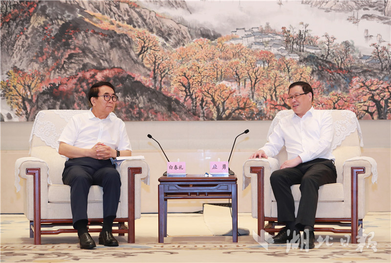 |协力创建武汉综合性国家科学中心！应勇王晓东与中科院院长白春礼共商院省合作