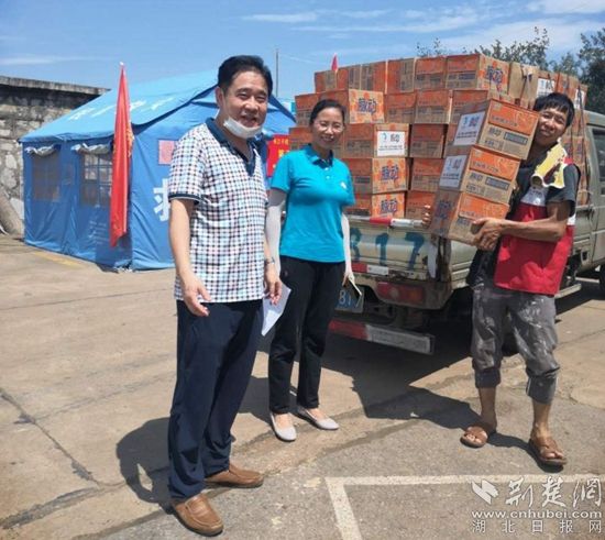 |抗洪救灾物资抵黄 黄石港区红十字会当天发放完毕