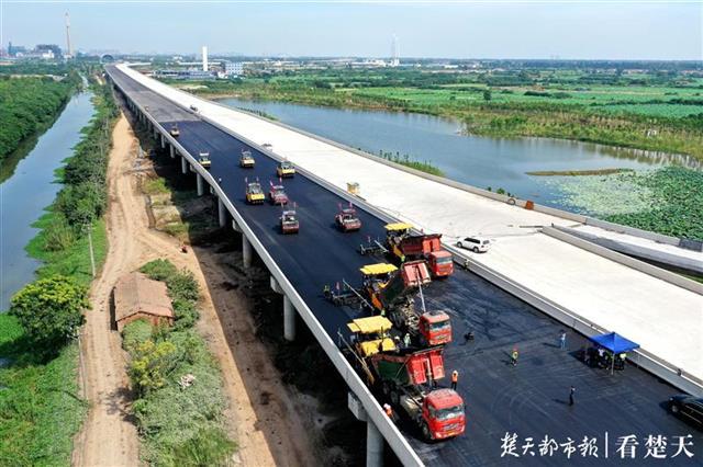 |地表温度52℃+！东四环建设者烈日下摊铺沥青，冲刺12月贯通