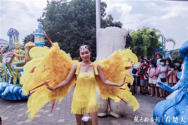 |极地海洋公园免费首日，游客络绎不绝