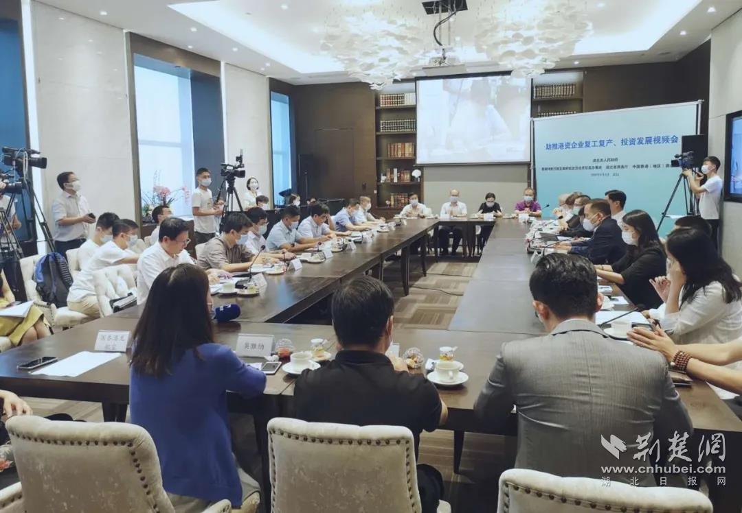 |助推港资企业复工复产投资发展视频会在汉召开