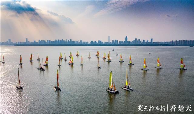 |中国家庭帆船赛武汉站开幕，江城儿女扬帆起“武”耀东湖
