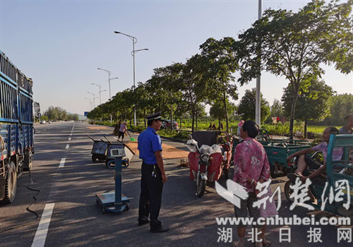 |东津新区城管劝导占道晾晒谷物行为 还路于民