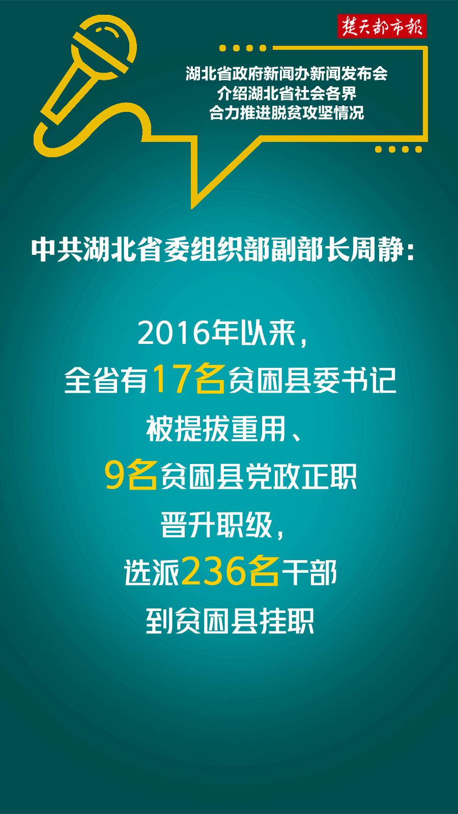 |海报｜湖北实现贫困村“一村多名大学生计划”全覆盖
