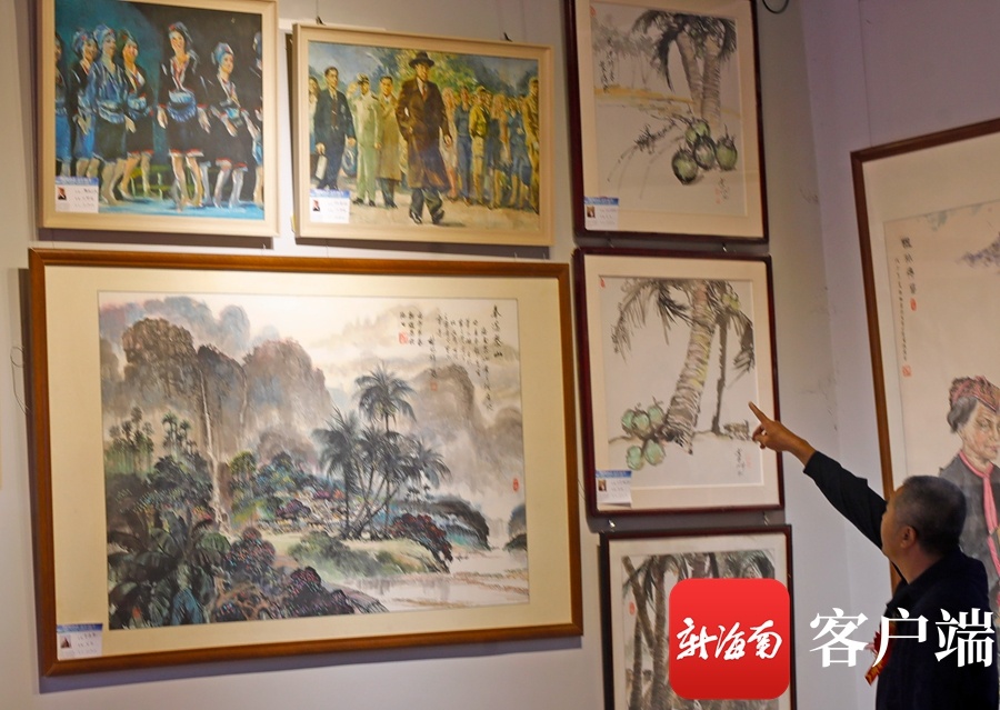 海口江东新区898艺术村展出60幅海南画家作品