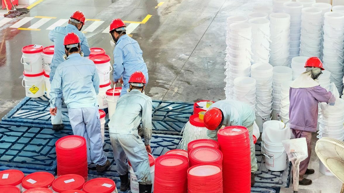 江漢鹽化工元月供應國內外9000余噸消毒劑