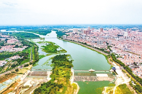 武汉新洲区：调节坝高 调配水资源