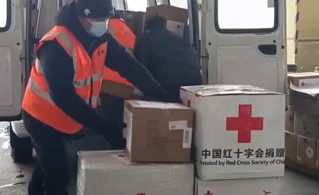 中國紅十字會援助敘利亞第二批物資啟運