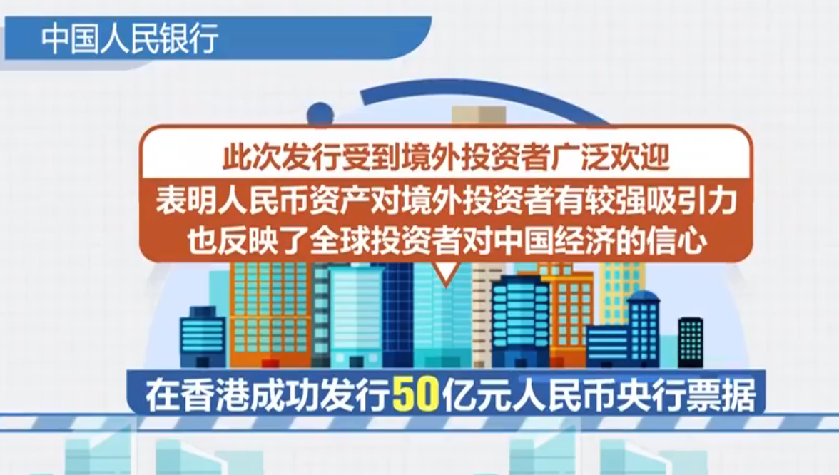 50億元人民幣央行票據在港發行