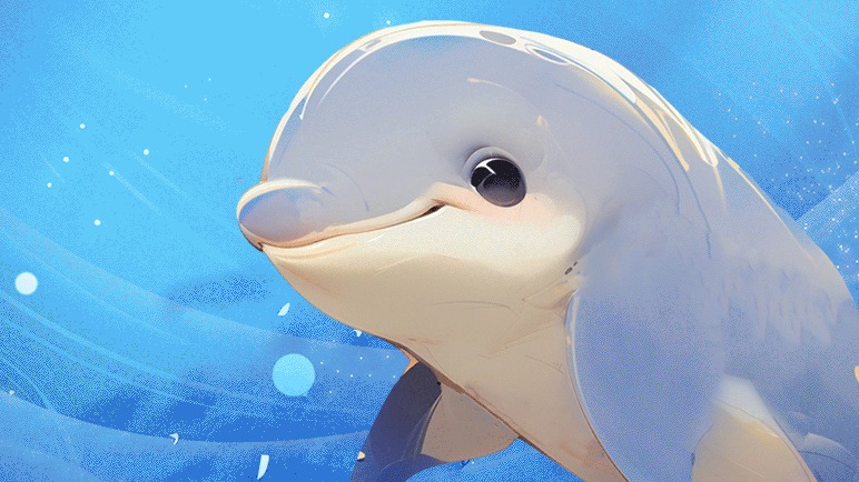 手繪長圖丨一只江豚的生命奇遇