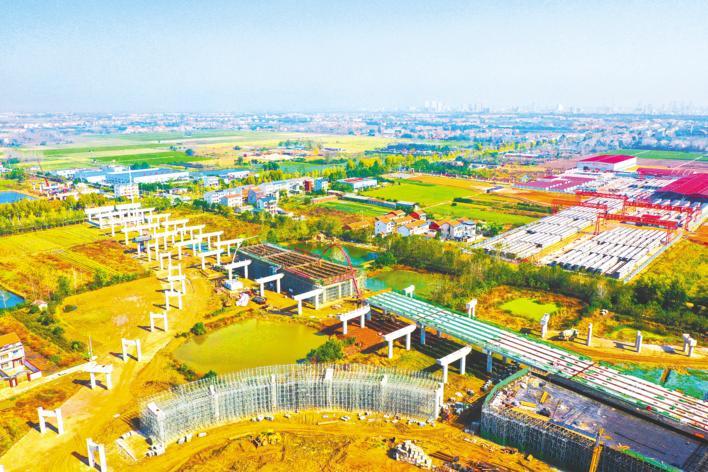 双柳长江大桥进入上部结构施工