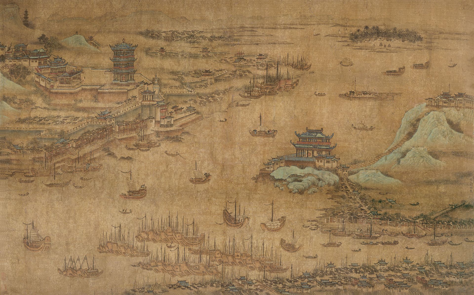 文博日历丨500多年前的武汉“航拍图”长这样