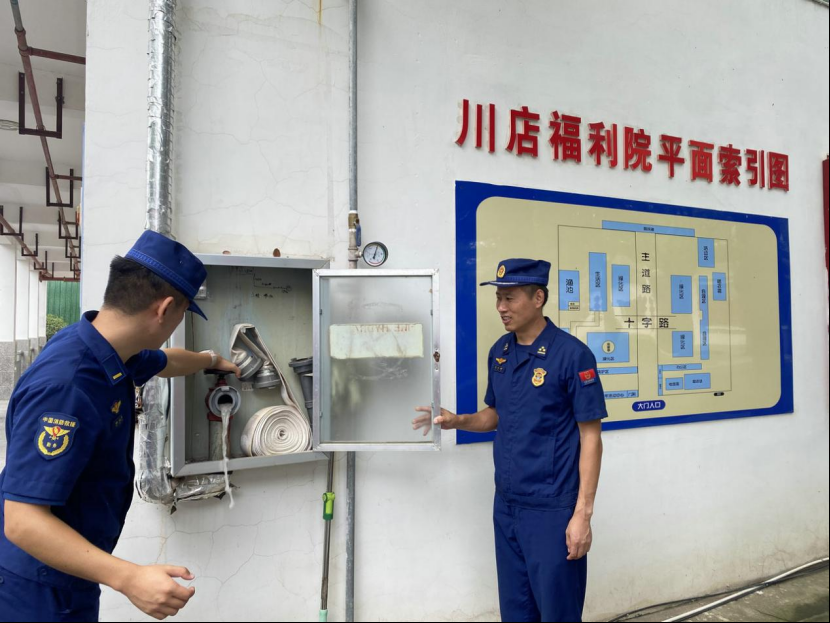 荆州区消防救援大队到辖区福利院开展防消联勤工作