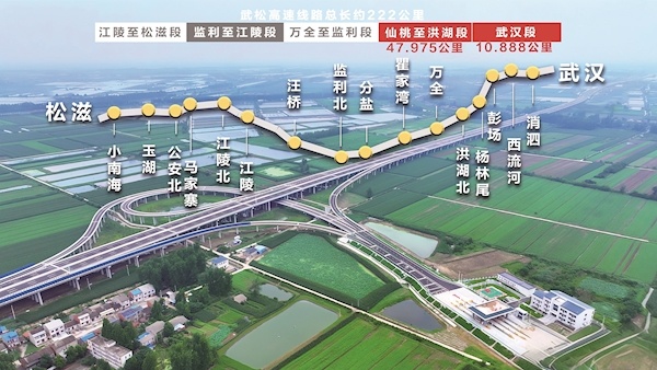 武松高速武汉段、仙洪段通车