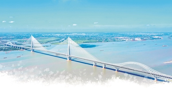 “湖北造”創(chuàng)下多個之最 世界最大跨度斜拉橋通車