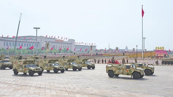 东风军车第七次亮相阅兵式