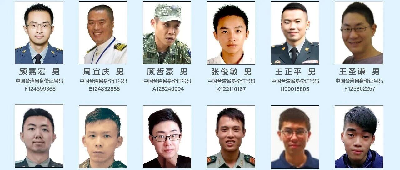 懸賞征集線索！18名臺灣軍方違法核心骨干曝光