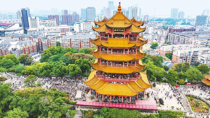 黄鹤楼入围假日景区热度前十