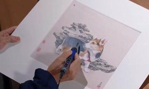 用電烙鐵畫畫什么樣