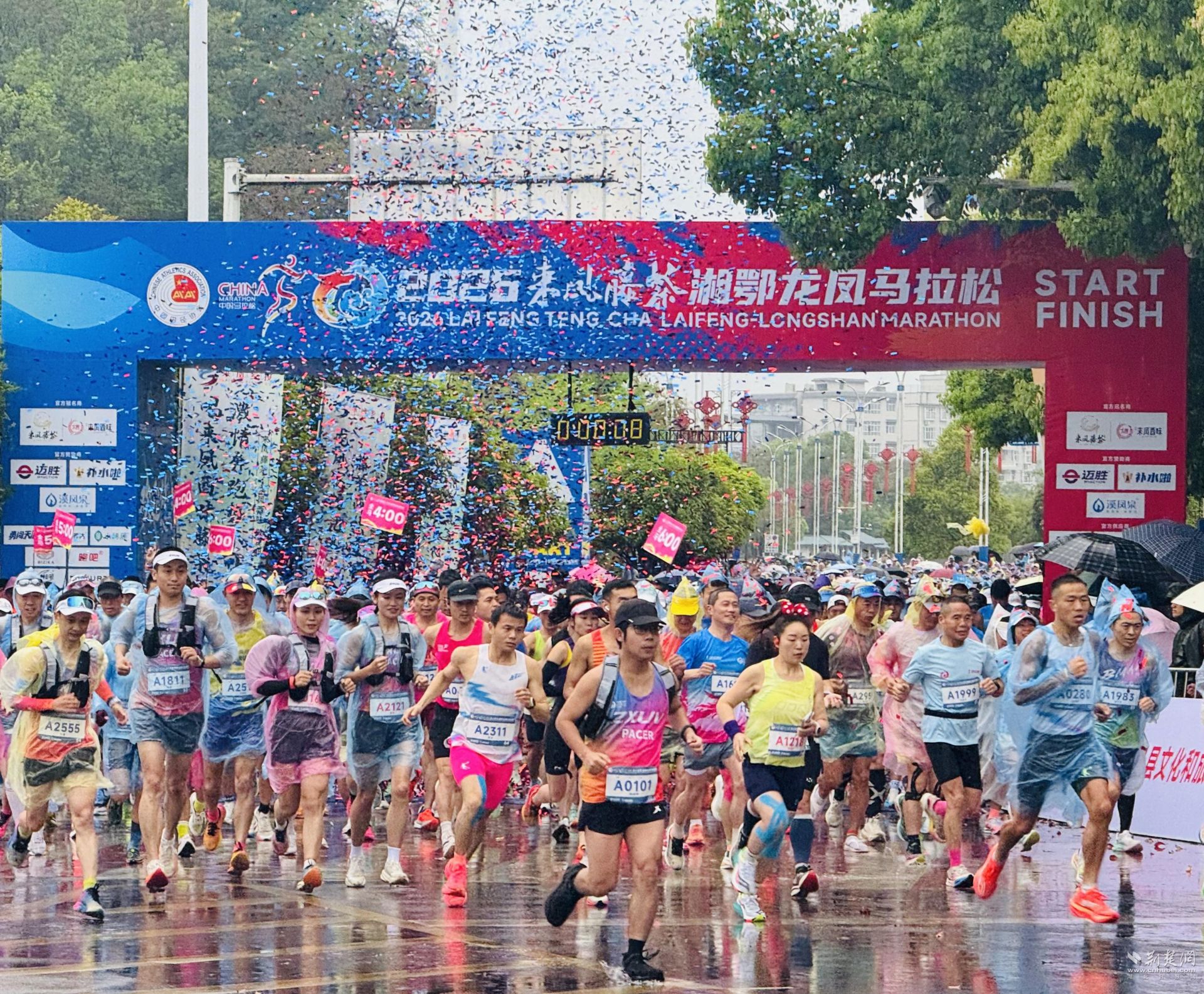 一“马”跨两省 2026来凤藤茶湘鄂龙凤马拉松鸣枪开跑