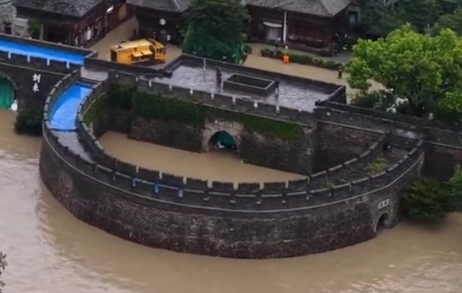 1600岁古城墙扛住白海豚拦下洪水
