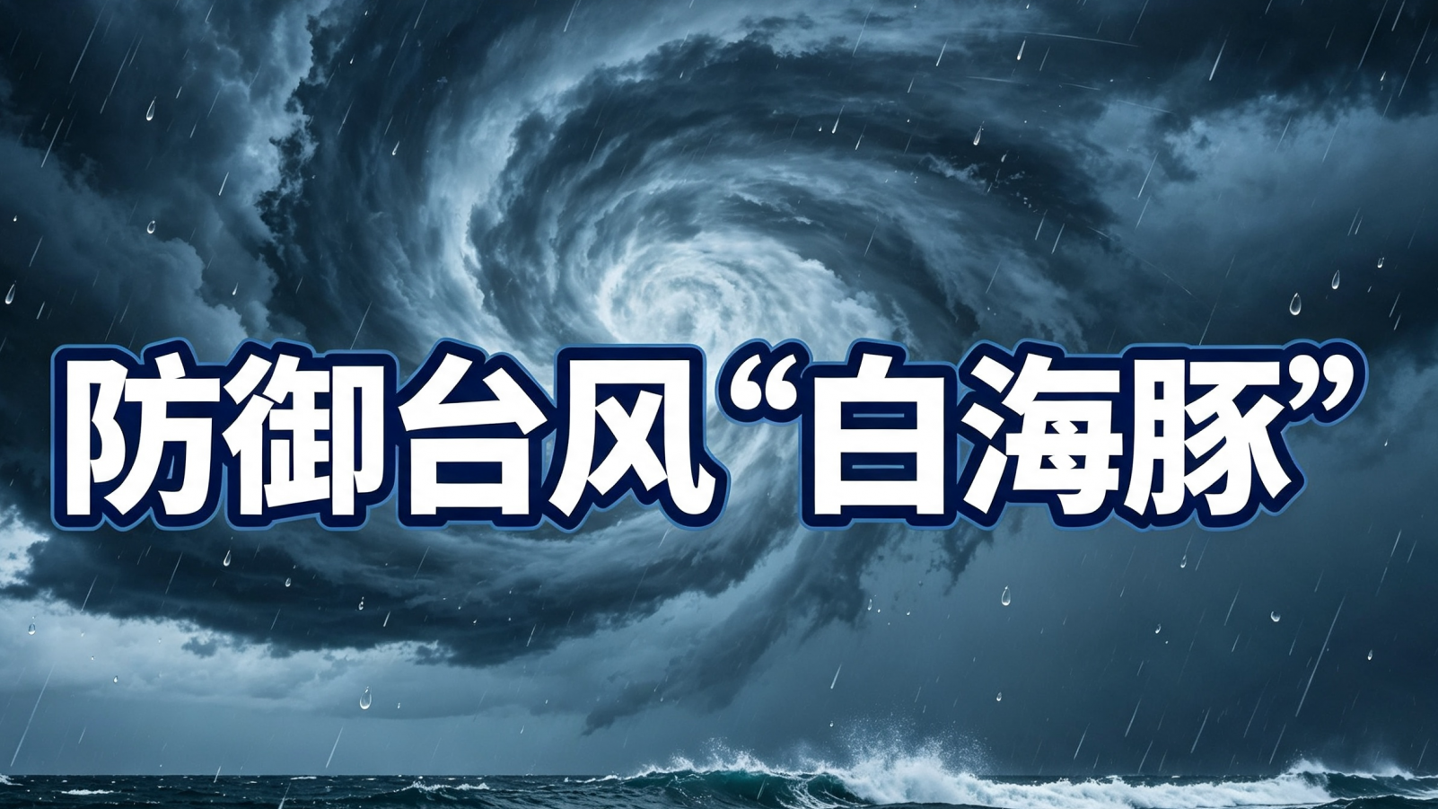 防御台风“白海豚”