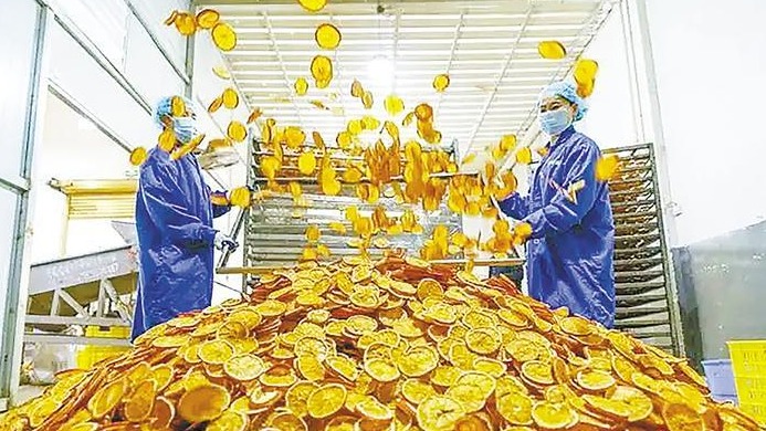 秭归老兵把橙干卖到古茗