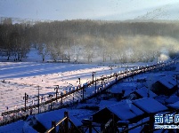 “额尔齐斯河第一村”的冬天