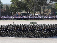 老撾舉行建軍70周年慶典集會(huì)