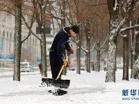 暴风雪袭击美国芝加哥地区