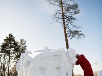 第六届全国大学生雪雕比赛在太阳岛落幕 