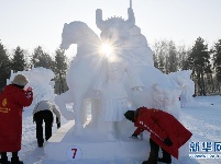 第六届全国大学生雪雕比赛在太阳岛落幕 