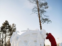 第六届全国大学生雪雕比赛在太阳岛落幕