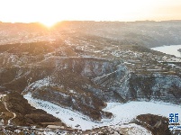 黄河老牛湾雪景