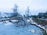 雪后初霁 红安天台山分外娇娆