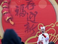 西安：新春庙会品年俗