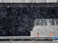 北京迎来猪年首场降雪